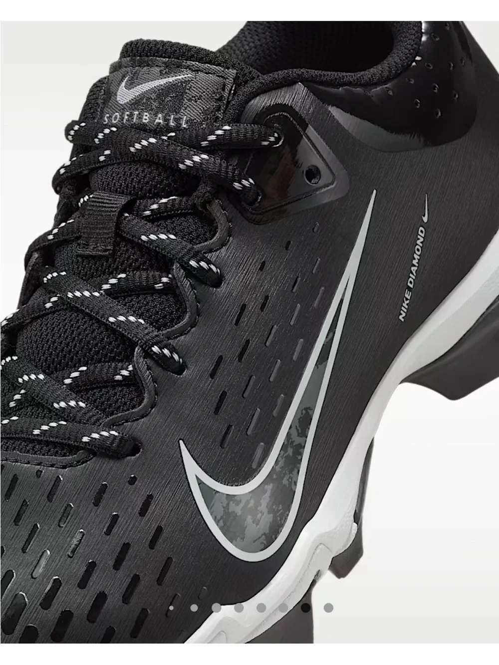 Nike W Hyperdiamond 4 Keystone GG Kids Cleats Black/Gray